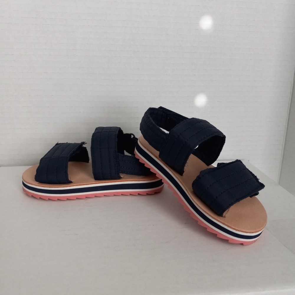 Sz 5 Zara Baby Navy Blue Sandals Casual, Beach Or Party